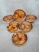 Set of 6 large fish plates Sarreguemines vintage