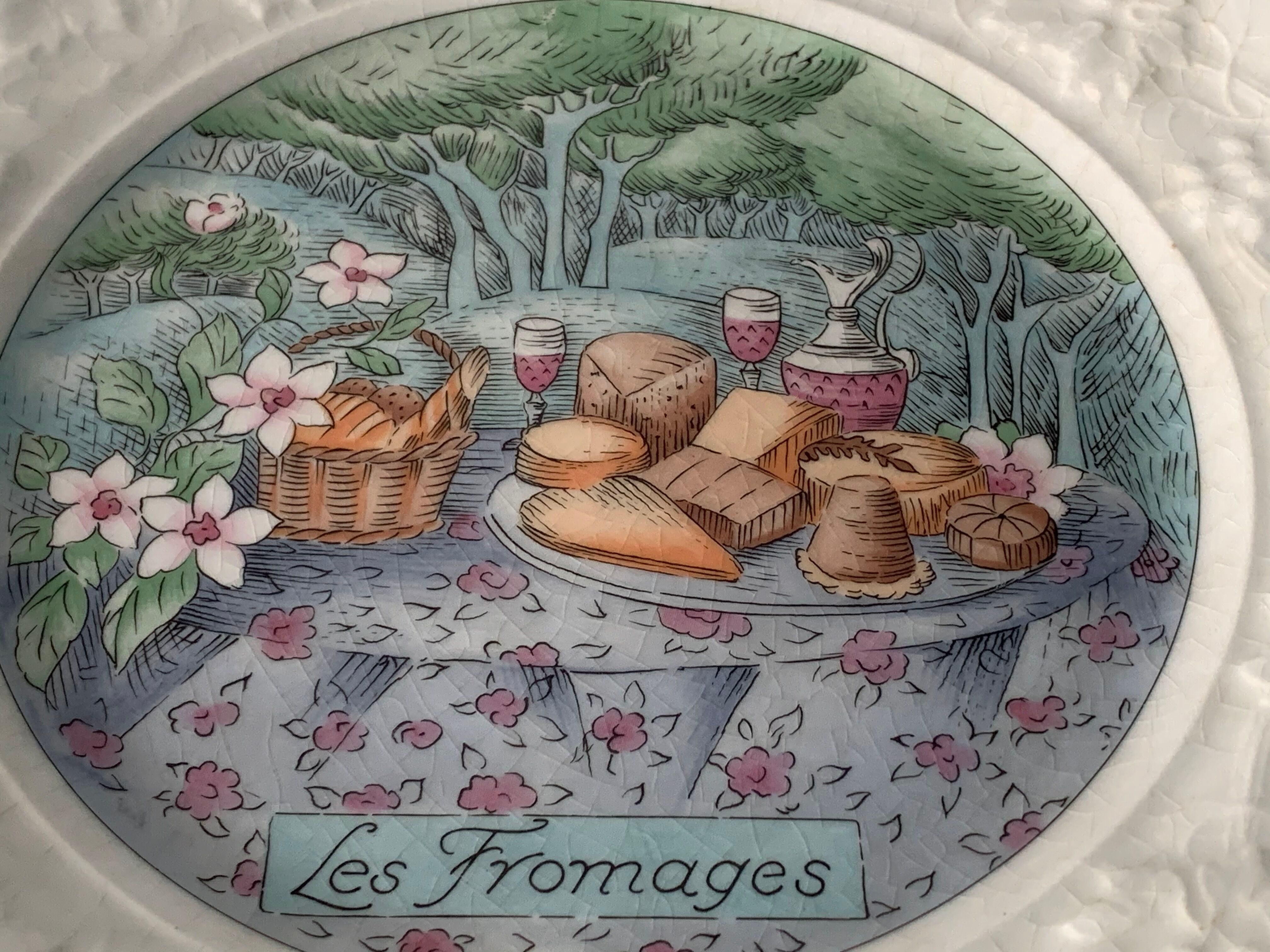 5 Gien Cheese Plates Marie-Pierre Boitard Flavours