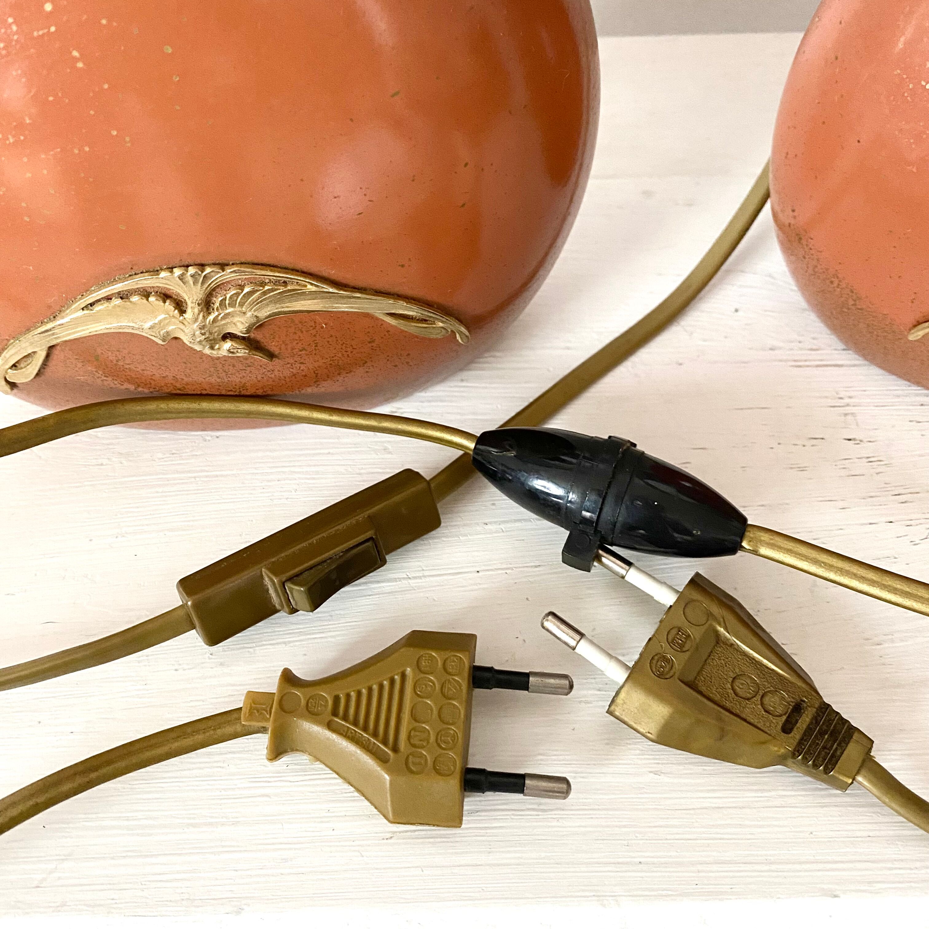 Pair of bedside lamps