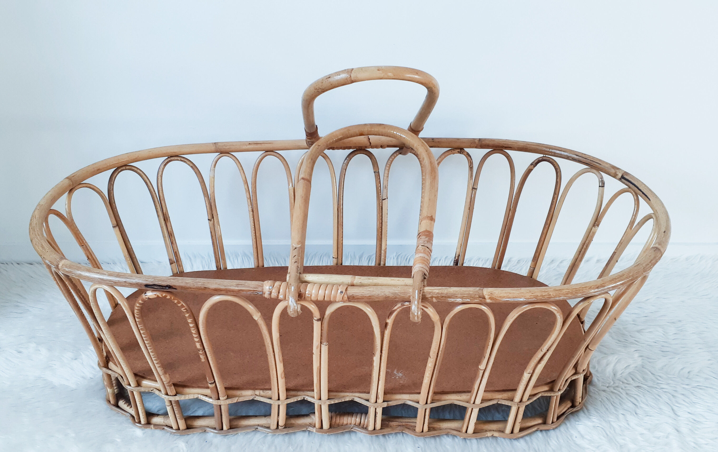 cradle, bassinet, rattan