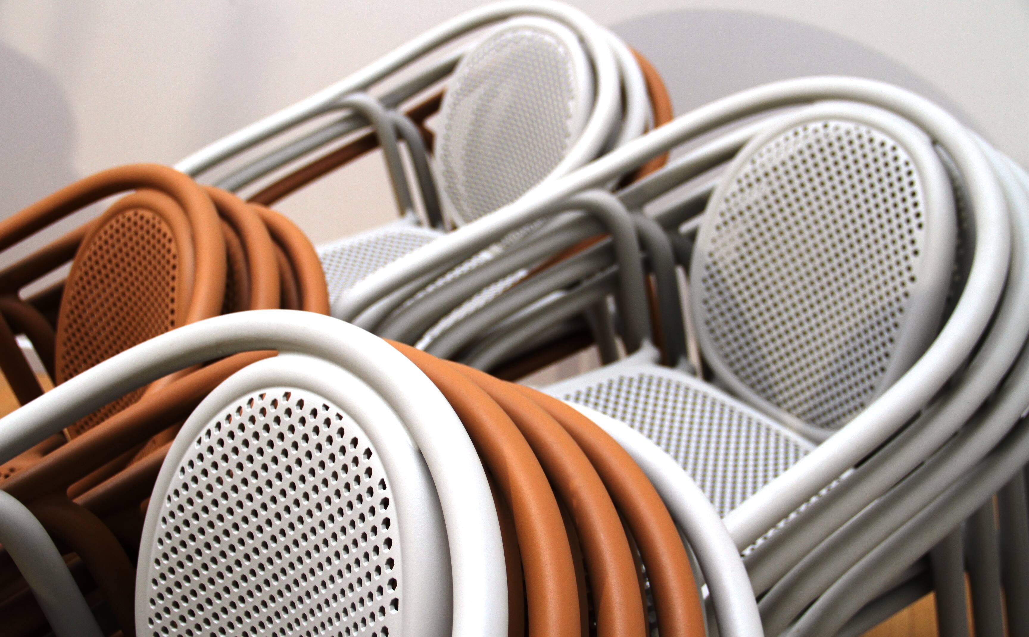 Set of 14 Pedrali garden chairs