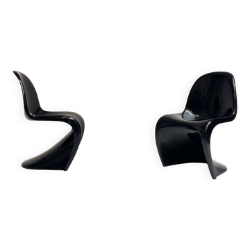 Set of 2 Herman Miller chairs by Verner Panton, 1970's