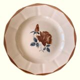 Large antique serving dish in Sarreguemines earthenware.