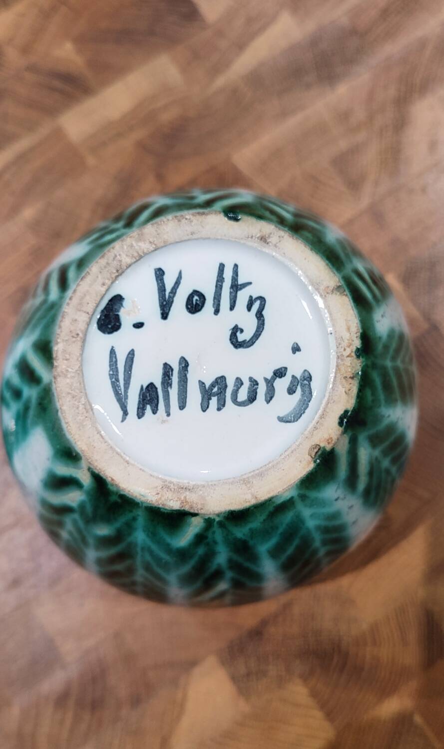 Vallauris ceramic covered pot signed Charles Voltz