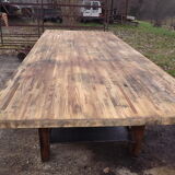 Garage established old pine table