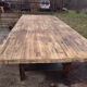 Garage established old pine table