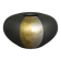 Japanese vase in copper and gold leaf