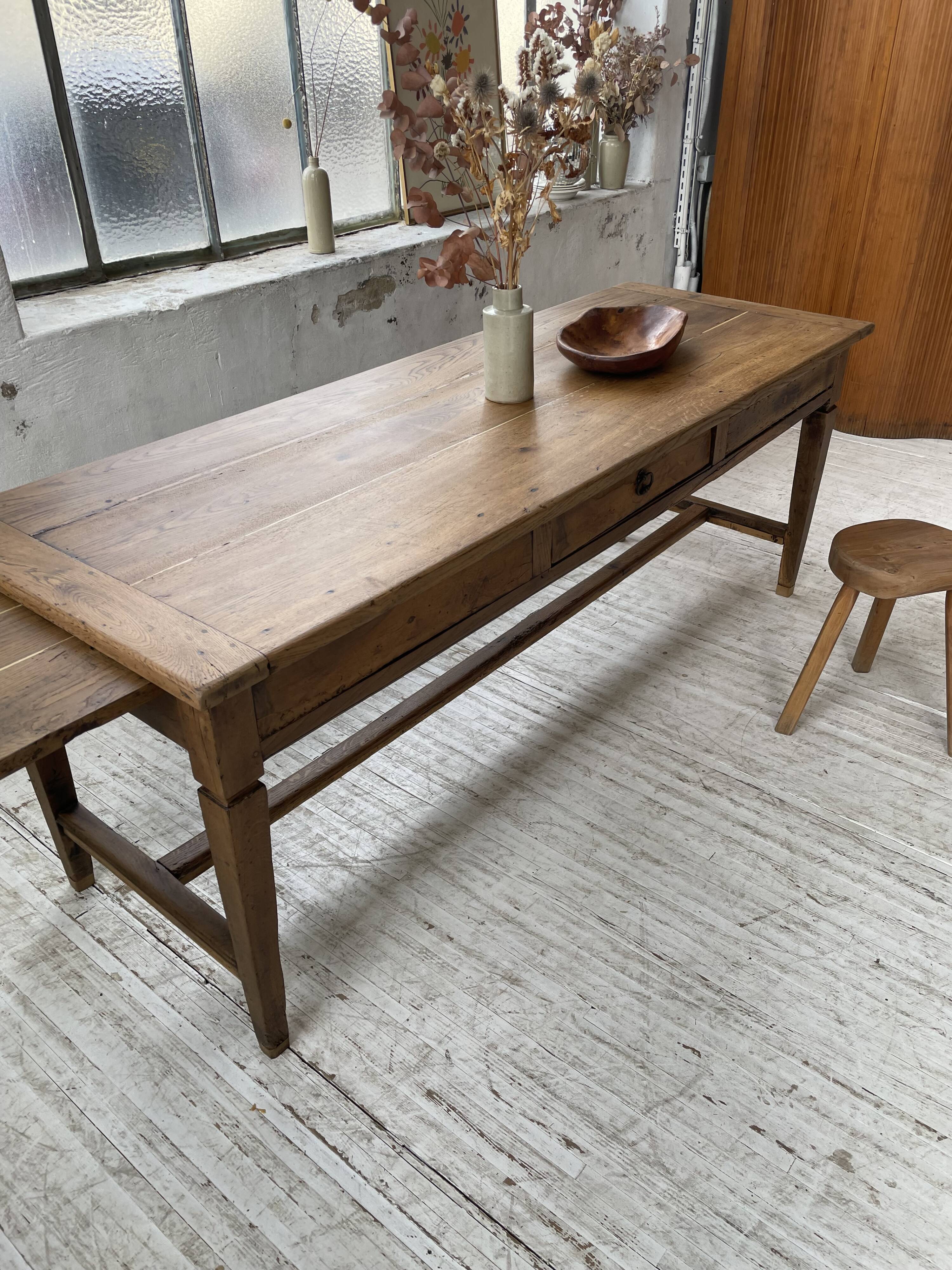 Oak farmhouse table