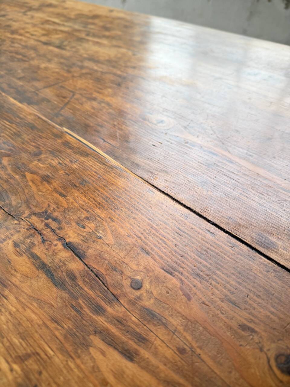 Monastery-style farmhouse table, pine, 210cm