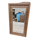 Art Deco mirror in Burmese teak