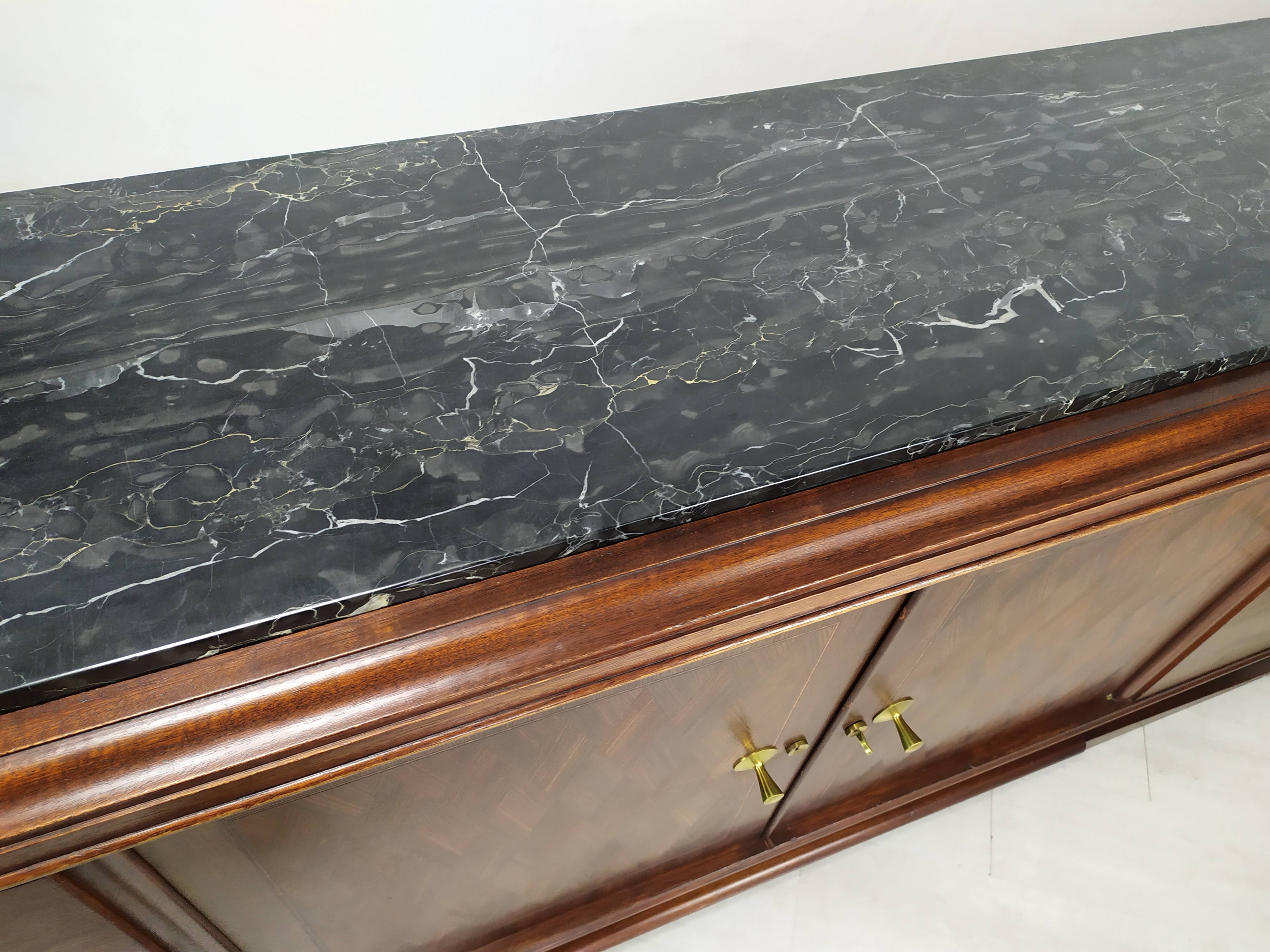Enfilade art deco ebony of Macassar