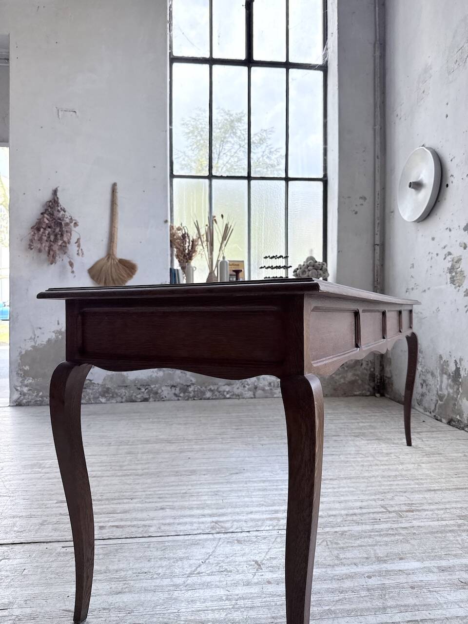 Console bureau en chêne 1960