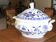 Soupière en porcelaine bleu cobalt