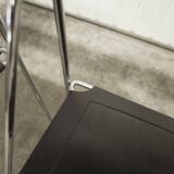 Set of 3 minimalist X line chairs by Niels Jorgen Haugesen.