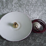 Industrial hanging lamp in enamelled sheet metal