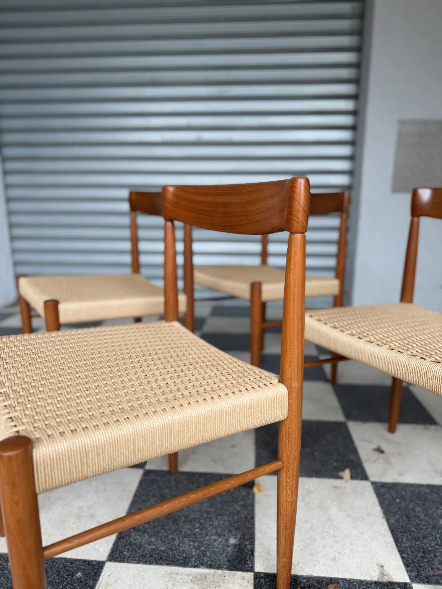 Set of 4 HW Klein chairs for Bramin