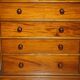 Paire de commodes vintage en acajou flammé