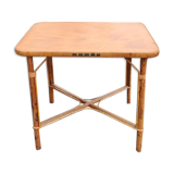 Table vintage en rotin