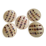 5 Gien soup plates