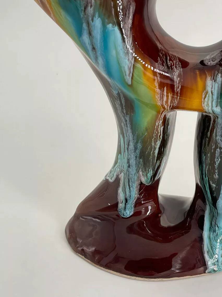 Vallauris vase in ceramic from the 1960s.