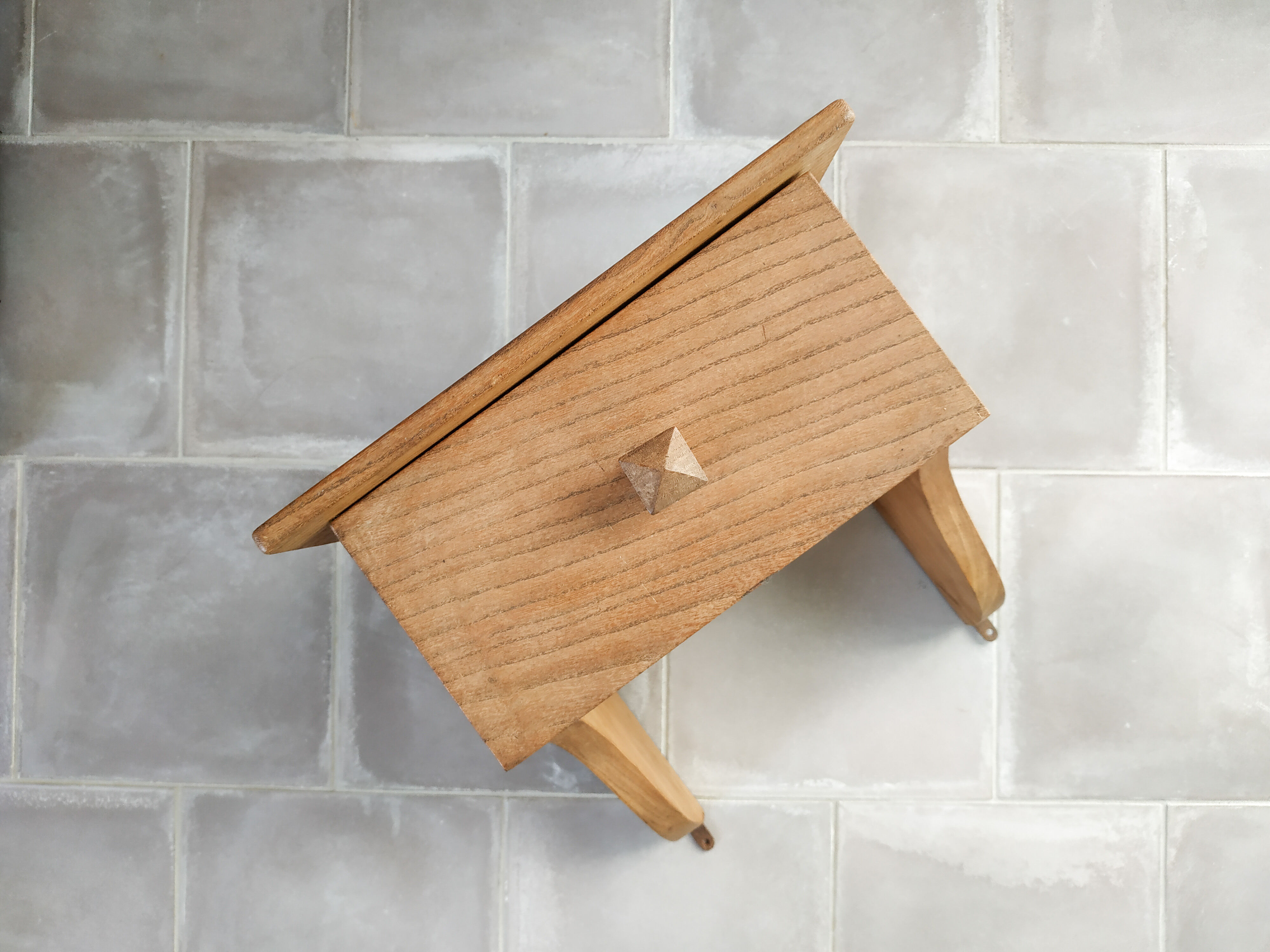 Old wooden wall console