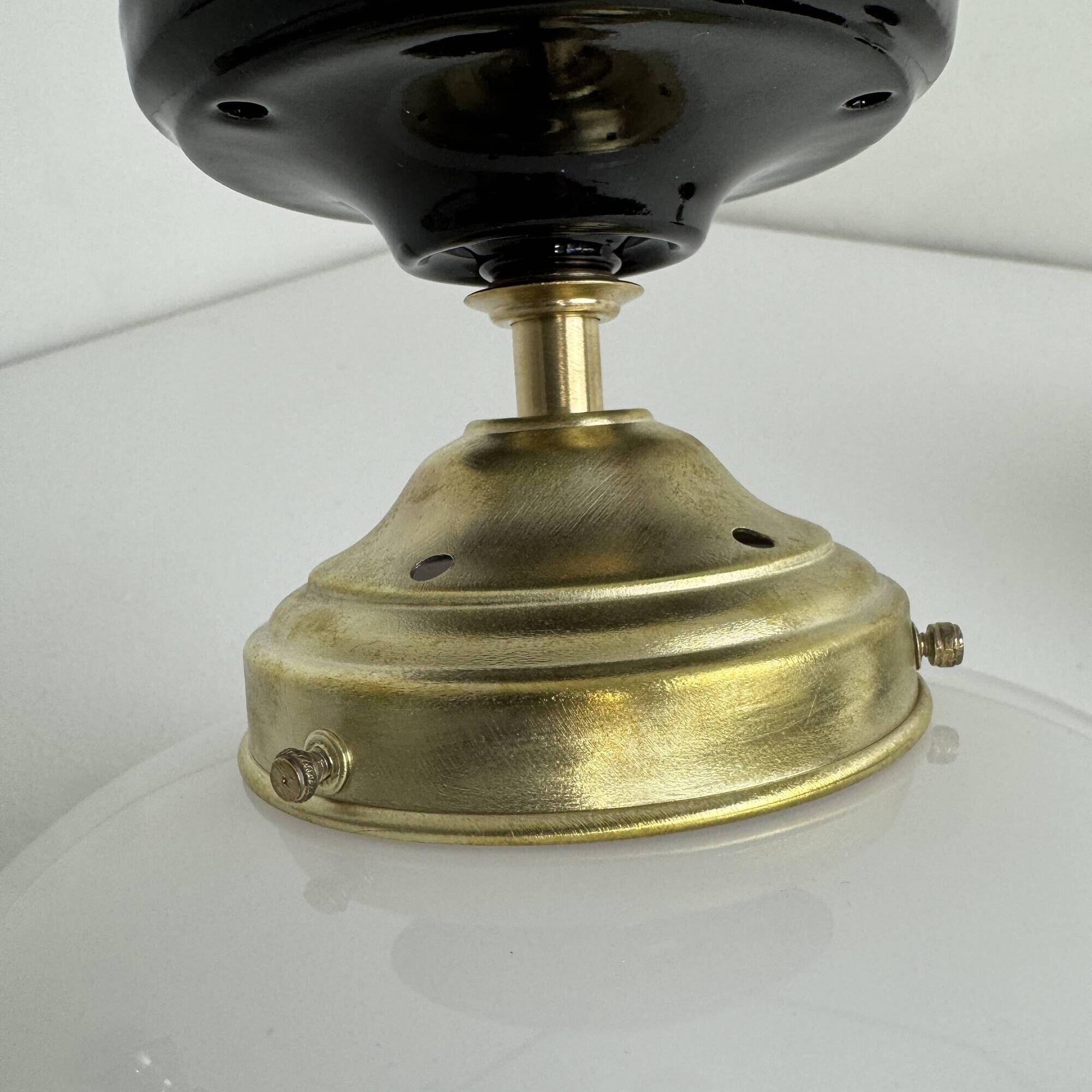 Pair of vintage opaline wall lights