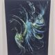 Painting on canvas depicting a phoenix, 1987