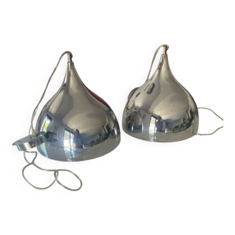 2 suspensions space age chromées