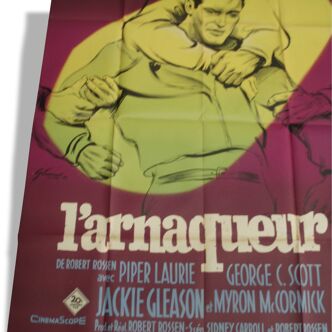 Affiche originale de cinéma "L'arnaqueur" 1961