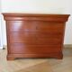 commode à doucine-merisier–4 tiroirs -serrures-Années 80–Louis Philipe