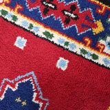 Tapis vintage français Savonnerie fait main en laine – 117 x 174 cm – 1950