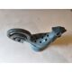 Flower holder in earthenware "rooster" blue shades