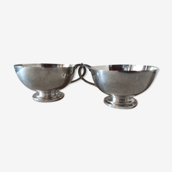 2 old solid silver cups