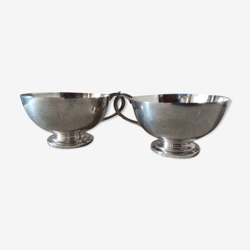 2 tasses anciennes en argent massif