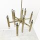 Vintage Sciolari candle chandelier made from chrome, 1970s