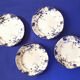 Set of 4 plates Empire Works Stoke on Trent series "Zephyr"