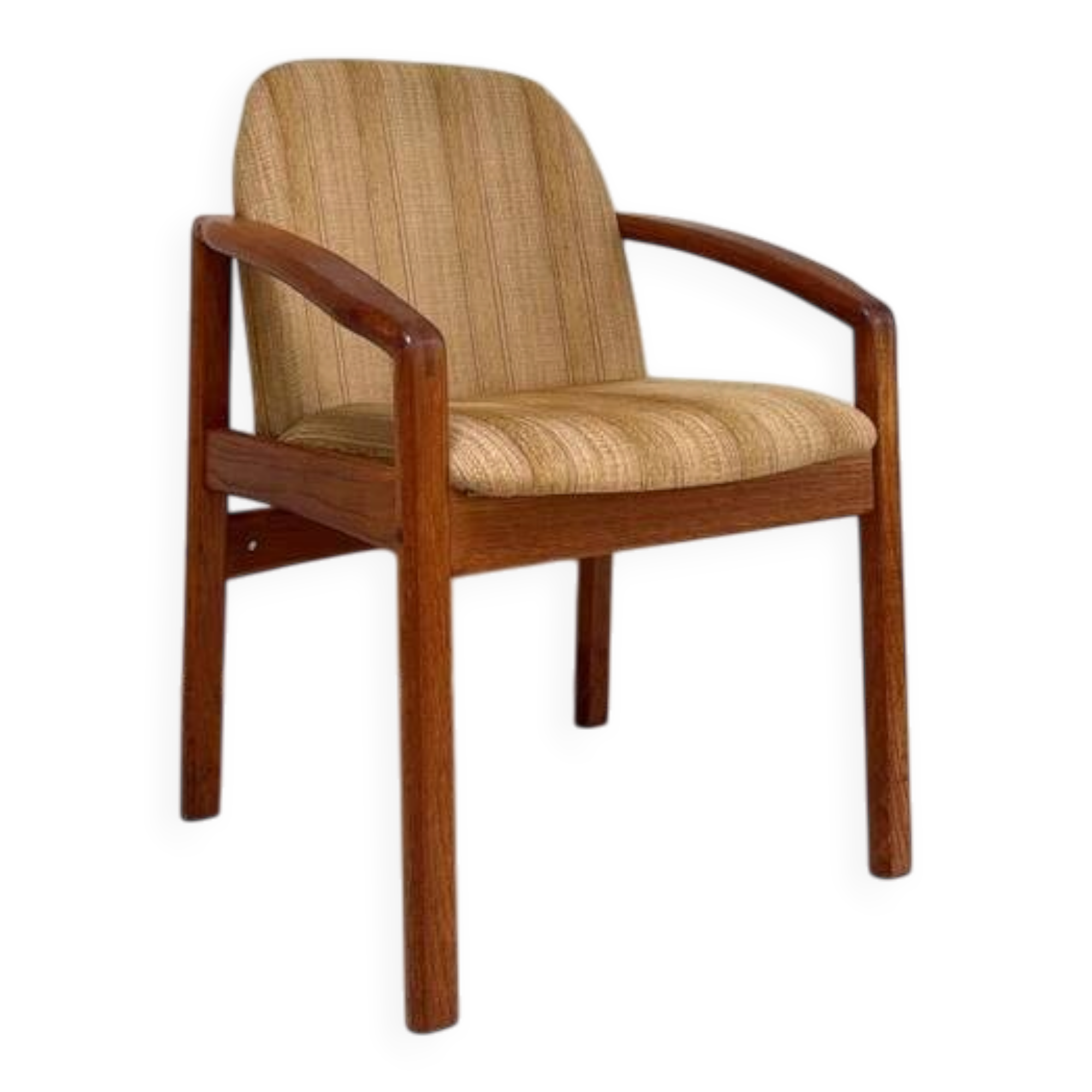 Vintage Danish solid teak wooden chair