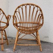 Pair of vintage shell armchairs 1950