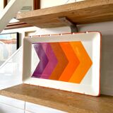 Gien dish in enamelled porcelain - service "Arrows"