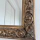Miroir mural en bois doré antique français en or