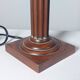Vintage Mid Century table lamp column decor plissee shade