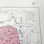 Old map of Poland Europe 43x43cm from 1950
