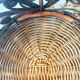Peacock rattan tray