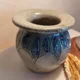 Vase boule en grès au sel