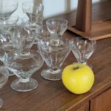 Art Deco glassware service, 21 pieces.