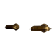 Pair of brass wall lights from the mid-century by N Leuchten, 1960s, Germany.