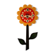 Vintage Kiva flower wall clock