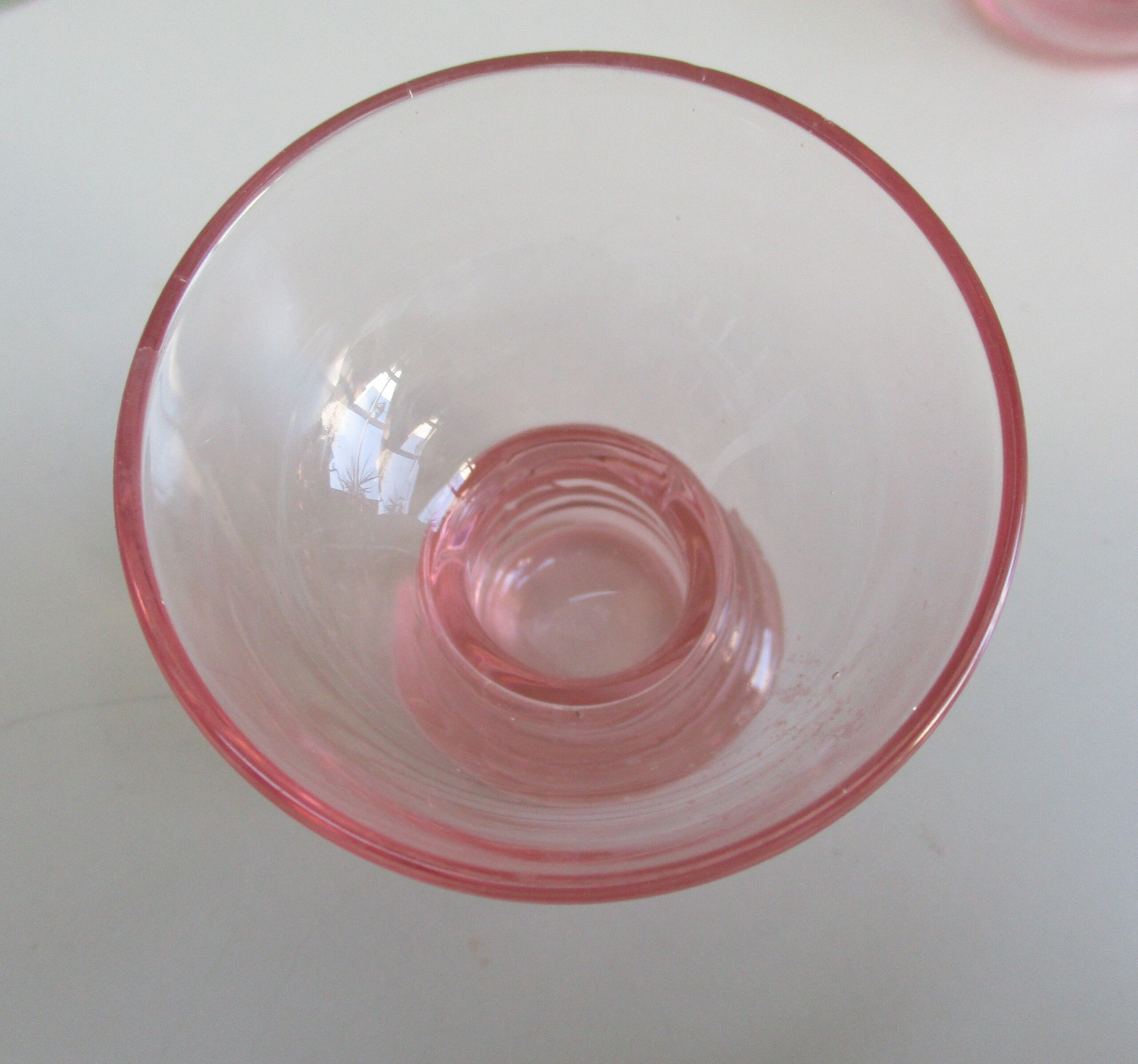 Seven small glasses from art deco-glass