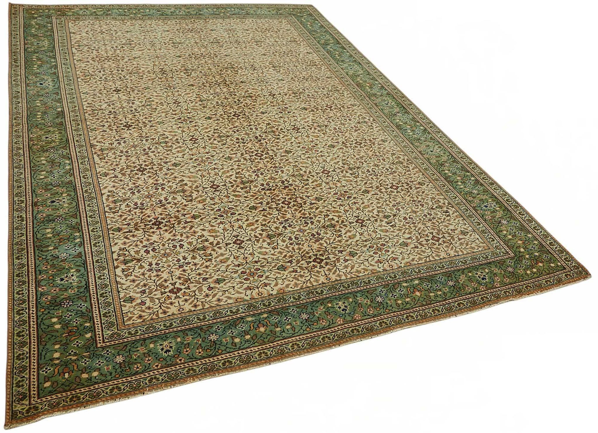 Turkish Wool Vintage Kayseri Rug 196 cm x 284 cm