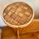 Planter vintage rattan plant holder